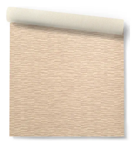 Papel Vinílico Lounge 7458/2 Muresco Con Diseño Decostock Beige Y Marron