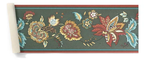 Guarda  Vinilizada Flores X 5 Mts Borders 90252/3 DecoStock