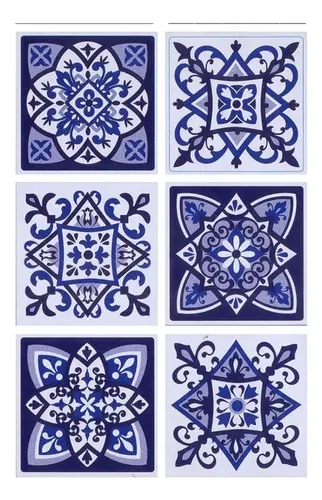 Azulejos Cerámicos Autoadhesivos Vintage Muresco Modelo 1623/1
