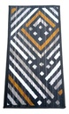 Alfombra Costado Cama Moderna 0,5x0,9 Vs. Modelos Pelo Corto - 0.5 cm, Negro, Geométrico, 0.9 cm