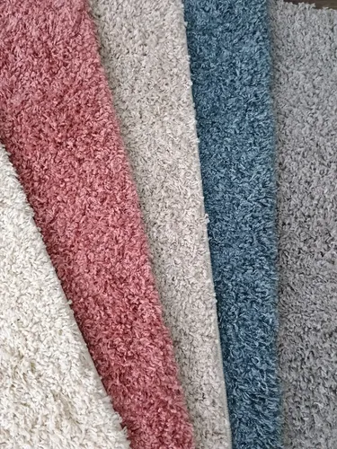 Alfombra Costado Cama Shaggy Cool 57x90  Pelo Largo Colores - 57 cm, Crema, Pelo Largo, 90 cm