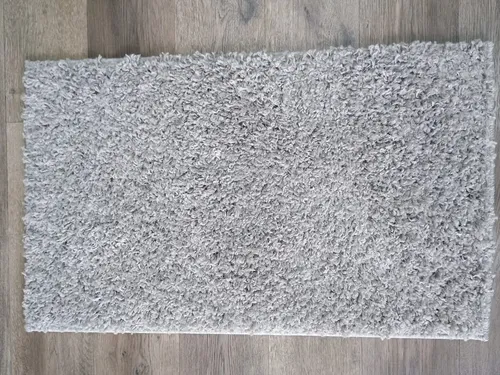 Alfombra Costado Cama Shaggy Cool 57x90  Pelo Largo Colores - 57 cm, Gris claro, Pelo Largo, 90 cm