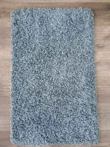 Alfombra Costado Cama Shaggy Cool 57x90  Pelo Largo Colores - 57 cm, Azul, Pelo Largo, 90 cm
