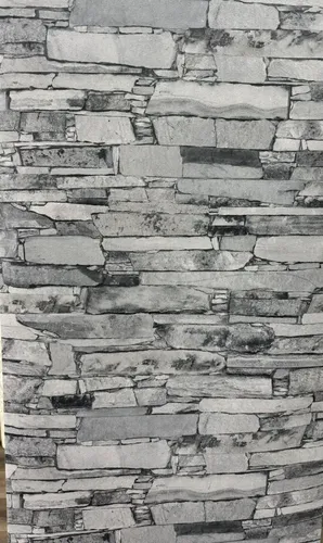 [1946/2] Papel Vinilico Lavable Studio 1946/2 Simil Laja Muresco Gris