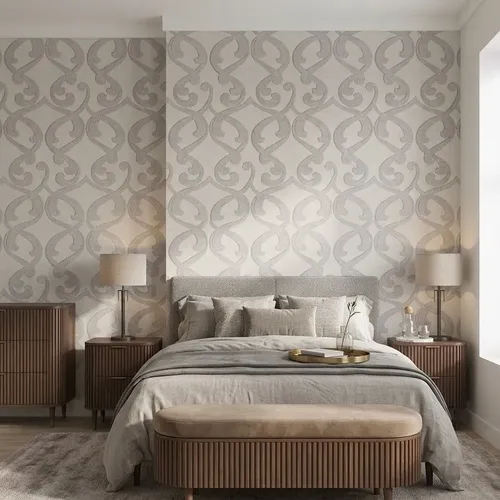 [4700/1] Papel Vinilico Text. Arabesco Vison Muresco Urban 4700/1 Decostock 